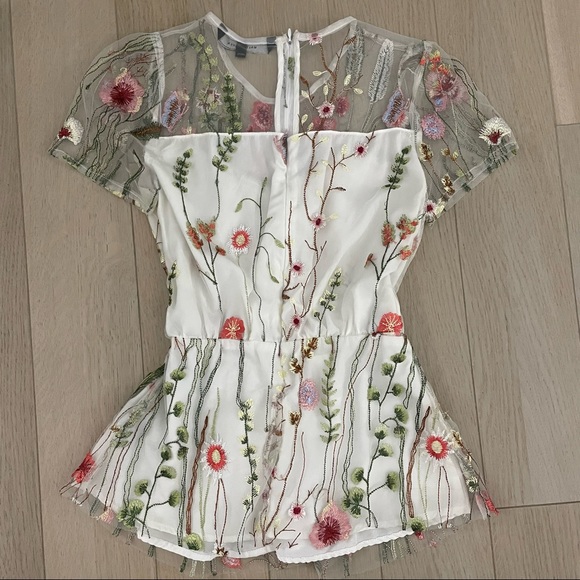 Walter Baker: Floral Mesh Blouse - Picture 4 of 5